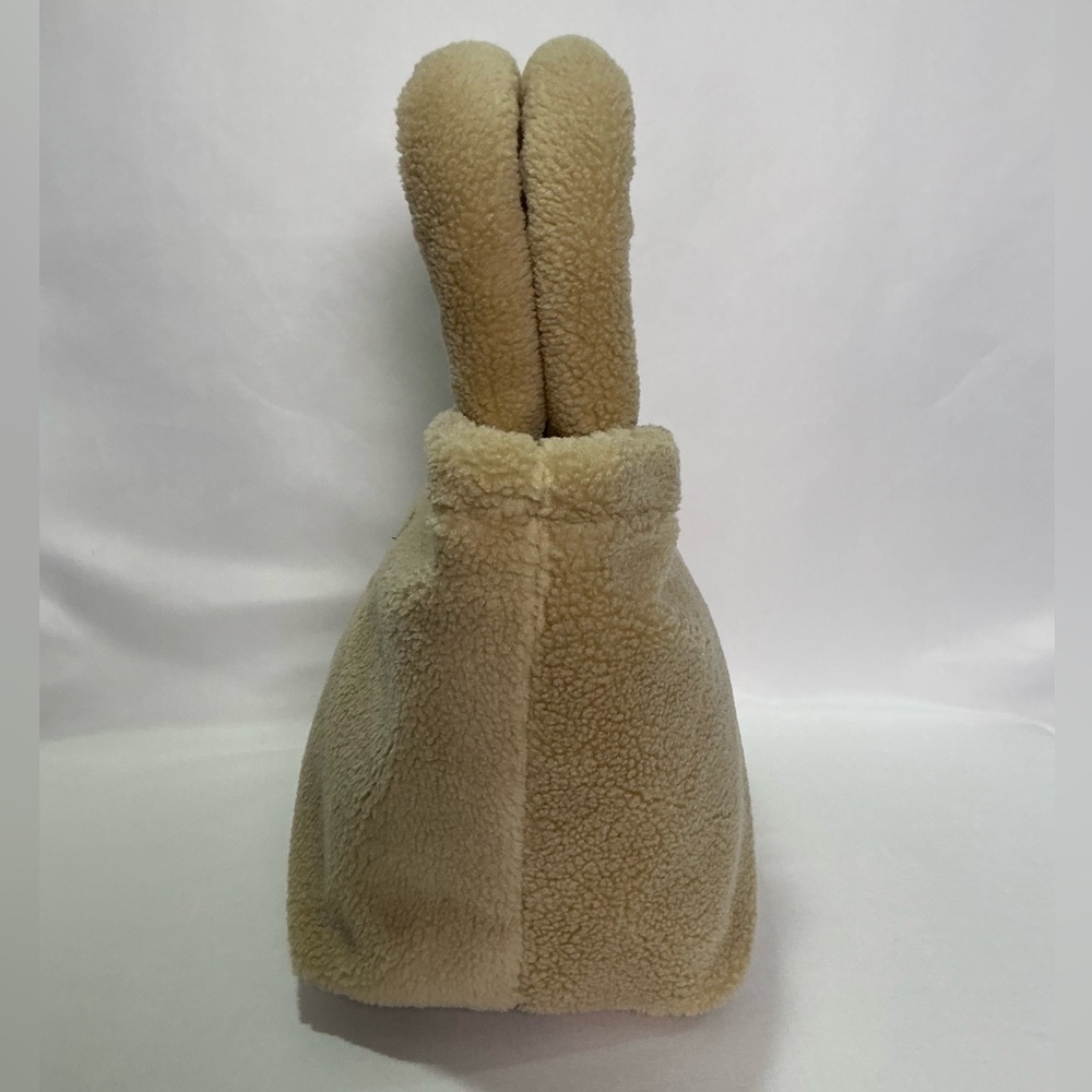 Prada Tan Teddy Bear Shearling Tote Bag - Picture 5 of 10